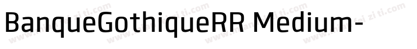 BanqueGothiqueRR Medium字体转换